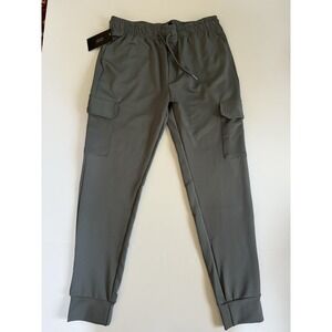 Triumph Over Tragedy Men Large Cargo Jogger Pants Slate Blue Gym Working Out NWT